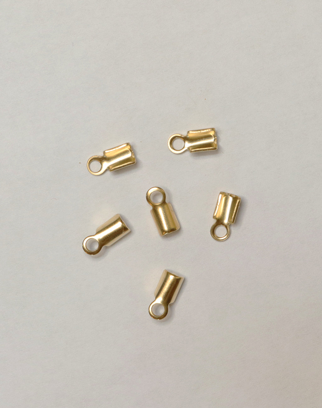 CE50-340 Gold-tone crimp ends for jewelry making