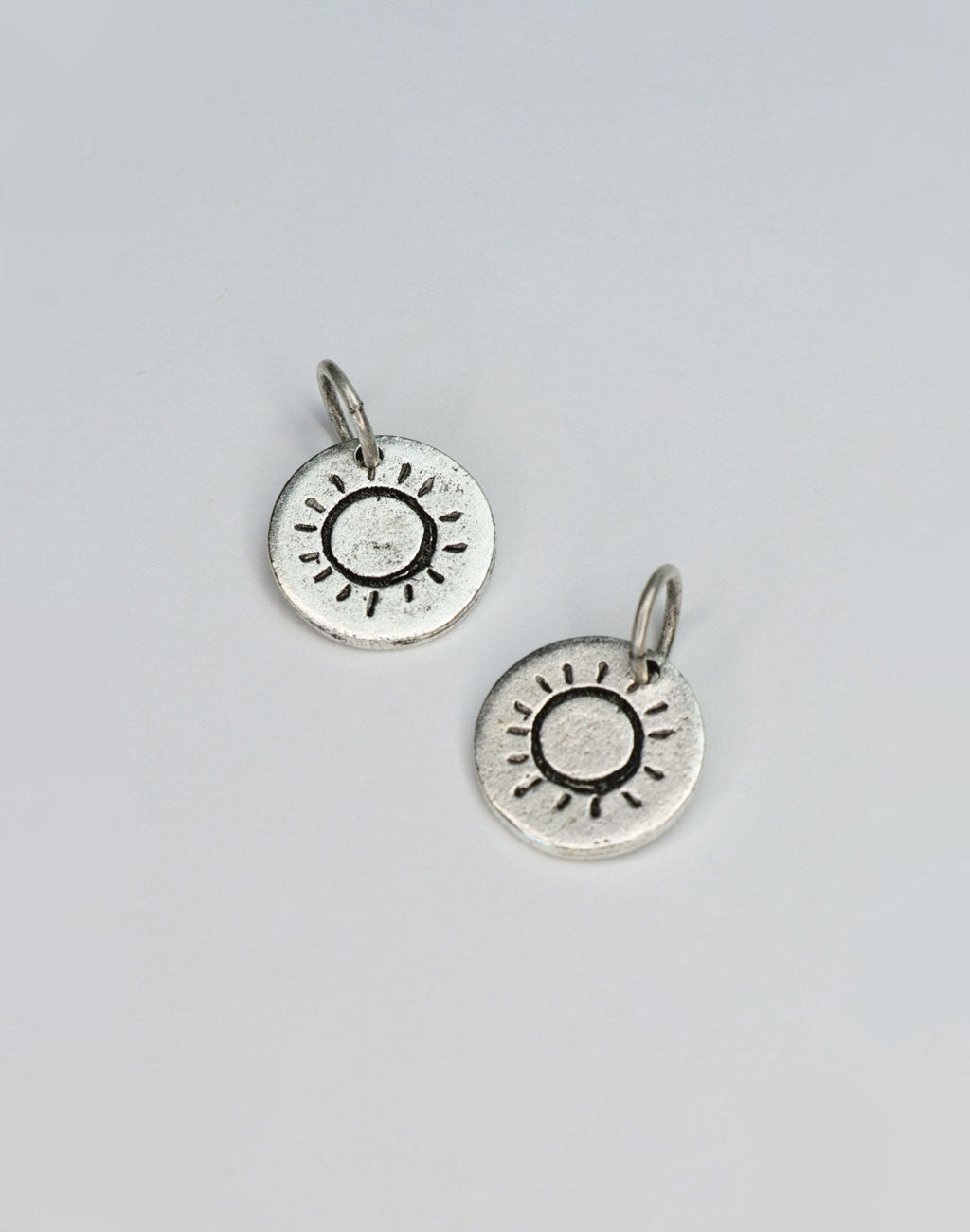 Sun Circle Charm, 14mm (2pc)