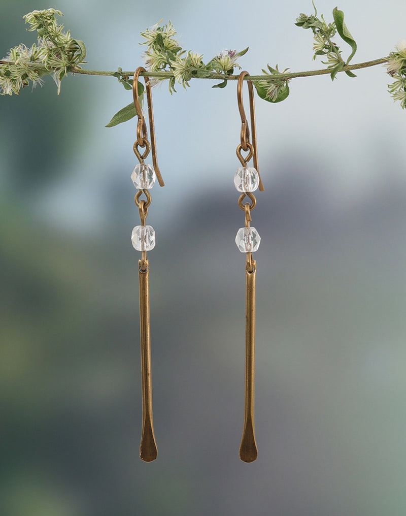 Crystal Trade Paddle Earrings, (1 pair)
