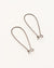 Long Arched Ear Wire, 45x17mm, (2pcs)