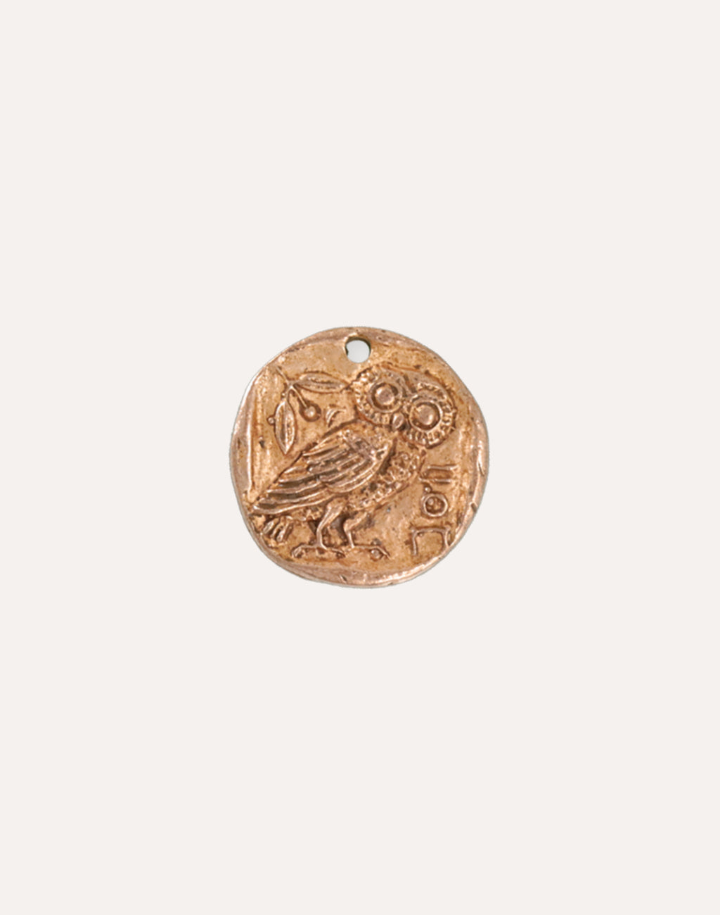 Owl Coin, 26x25.5mm, (1pc)