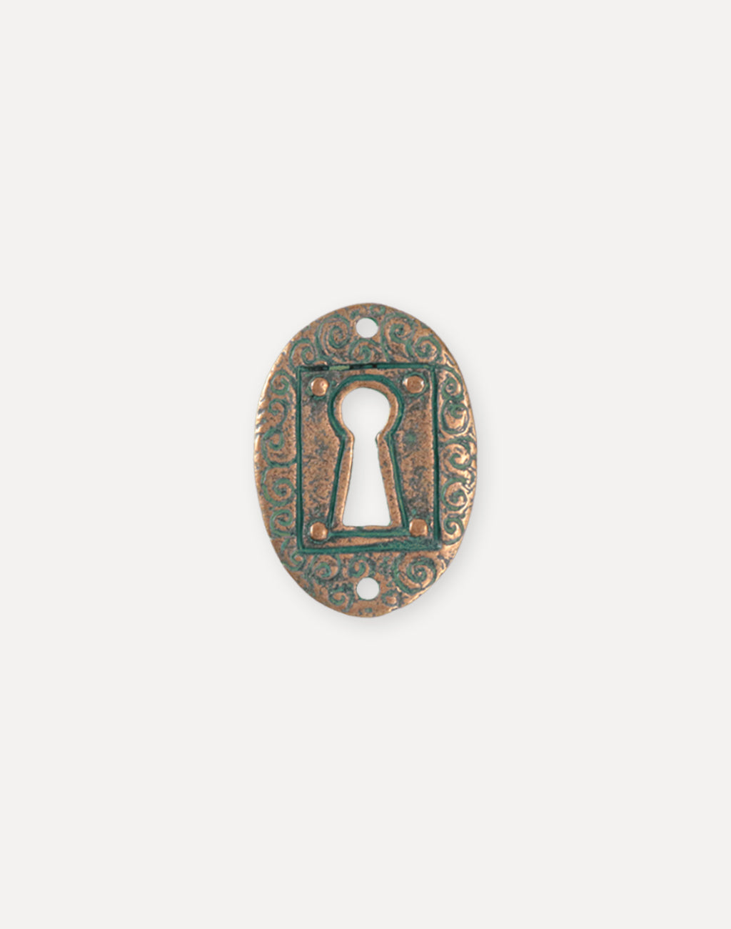 Keyhole Coin, 30.5x21.5mm, (1pc)