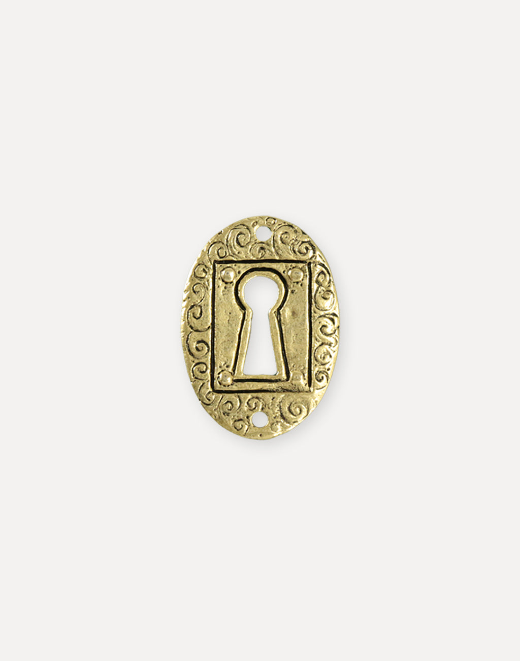 Keyhole Coin, 30.5x21.5mm, (1pc)
