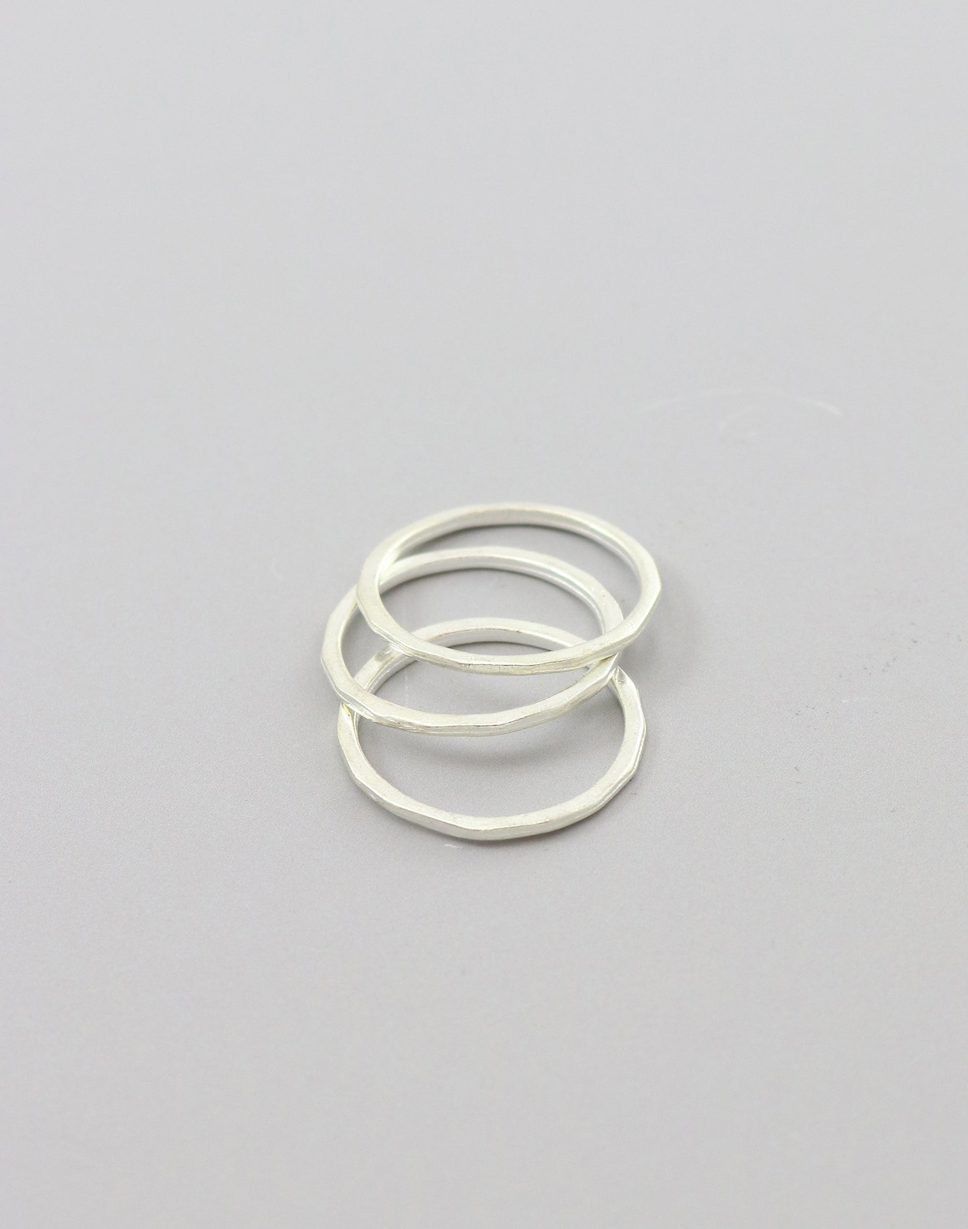 Hammered Ring, Size 8, (3pcs)