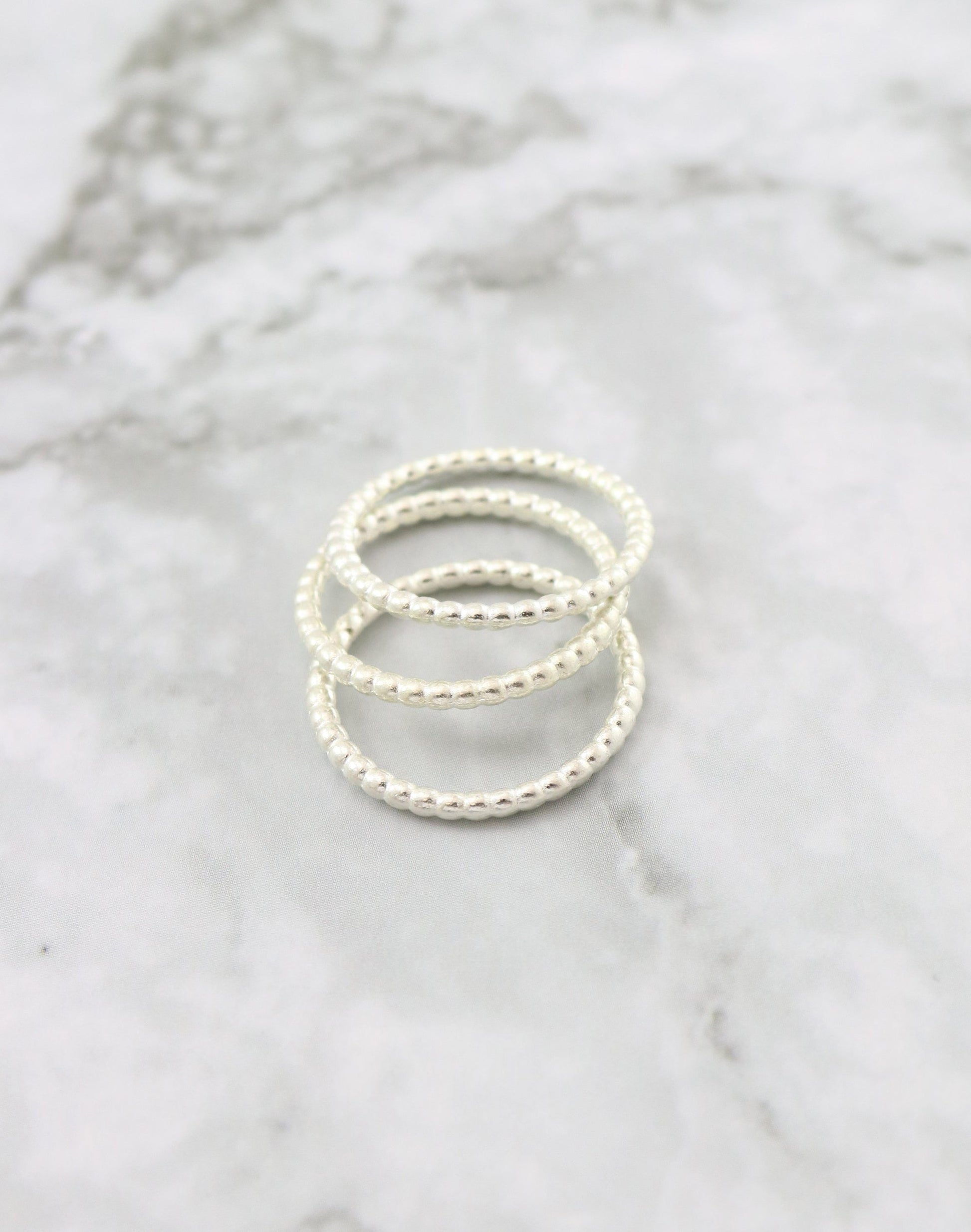 Beaded Ring, Size 8, (3pcs)