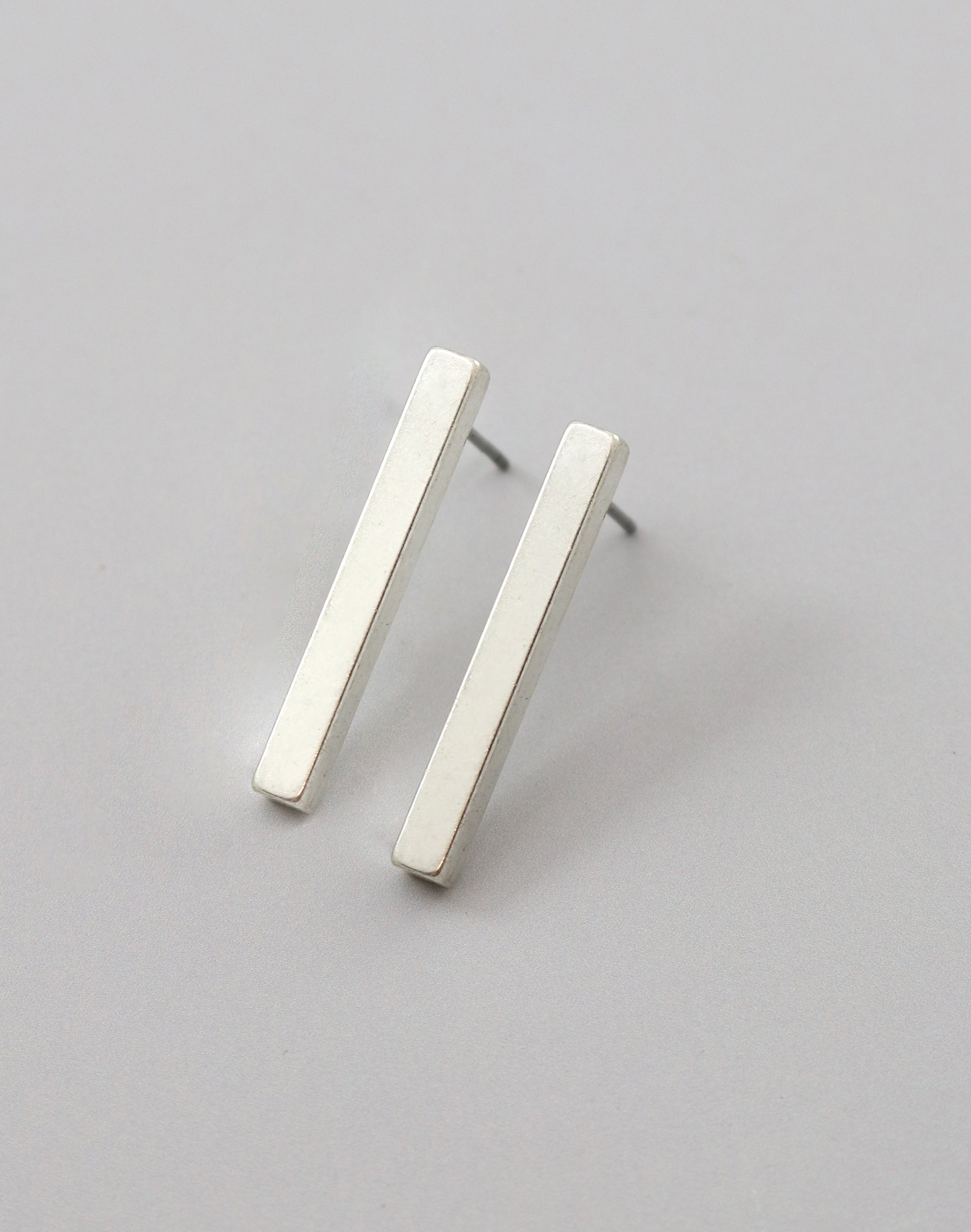 Bar Post Earring, 25x3mm, (1 pair)