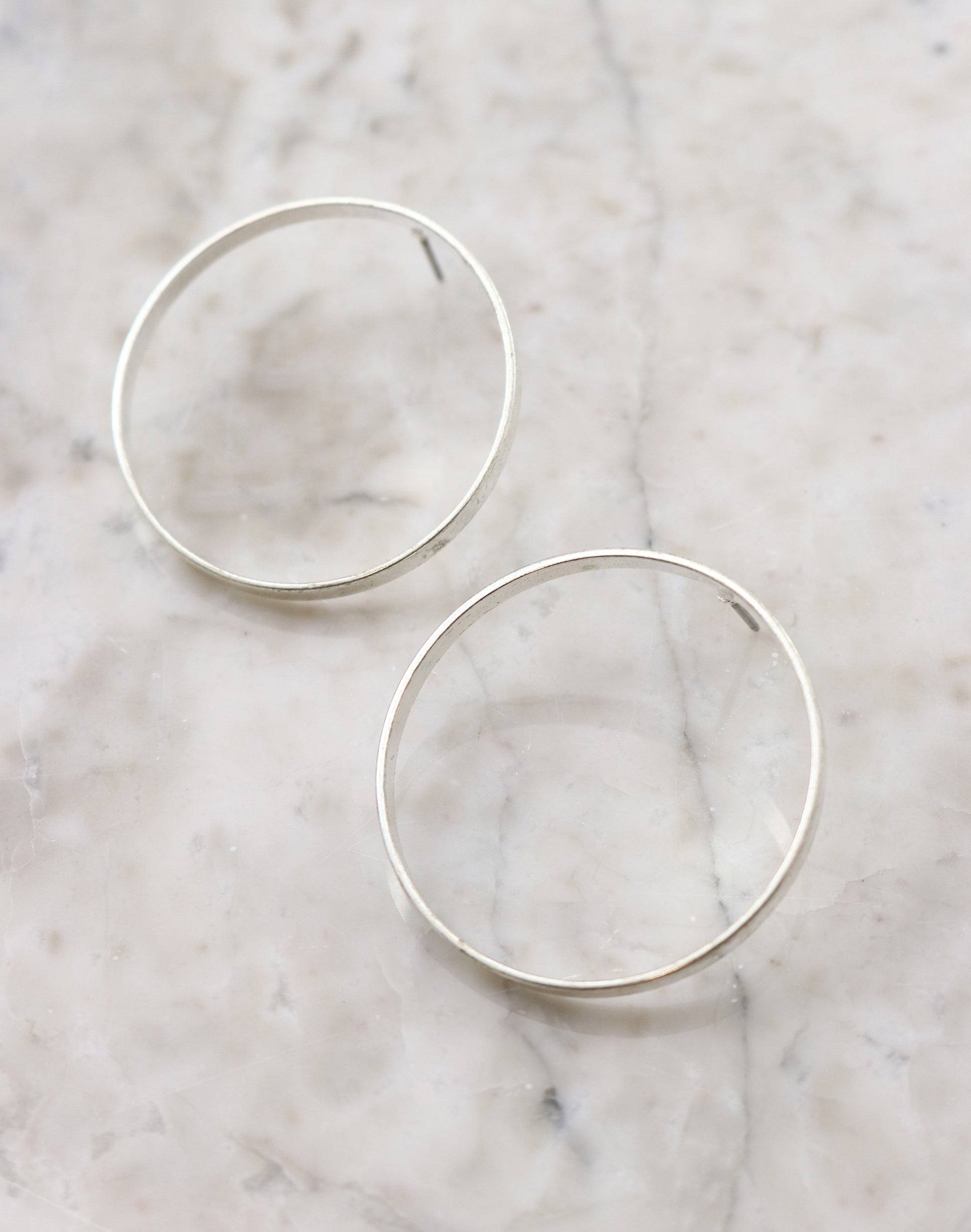 Circle Post Earring, 32mm, (1 pair)