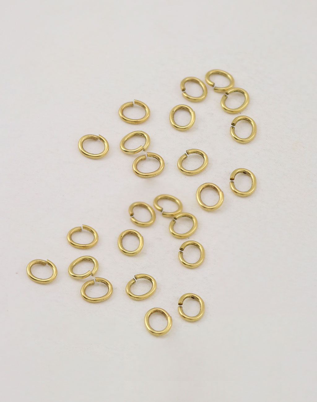 Smooth Oval Jump Ring, 6x5mm, 19ga, (24pcs)