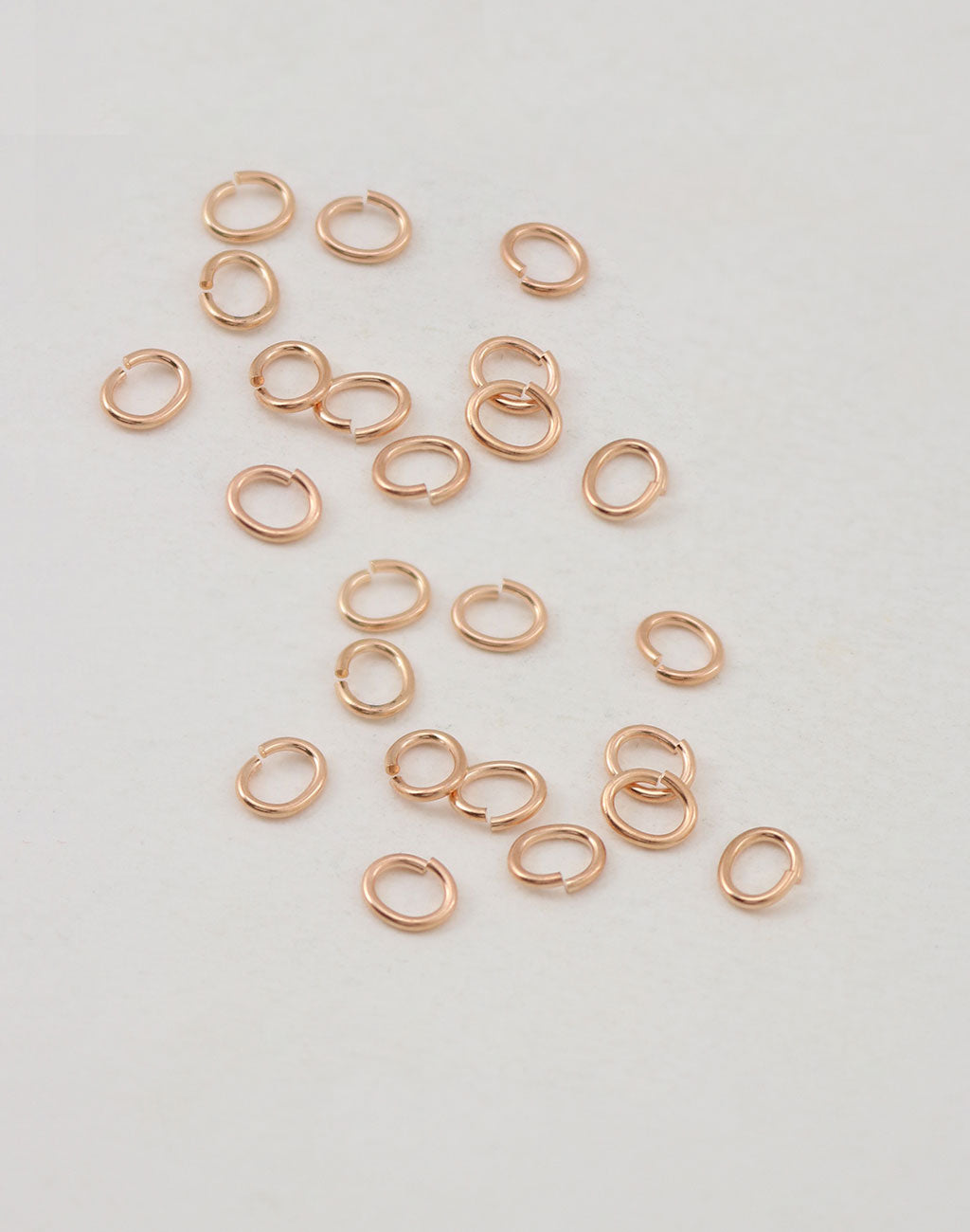 Smooth Oval Jump Ring, 6x5mm, 19ga, (24pcs)