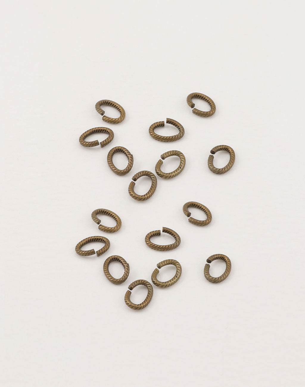 Rib Oval Jump Ring, 8.25x6mm, 16ga, (16pcs)