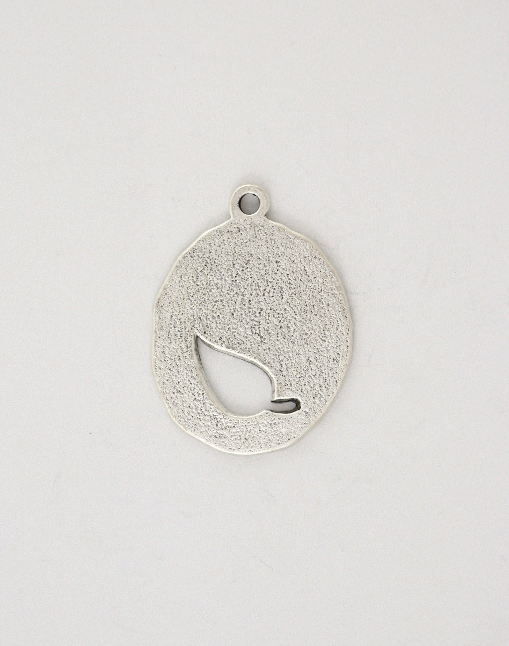 PT121-070-BACK silver leaf pendant