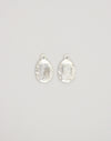Hammered Oval, 14x12mm, (2pcs)
