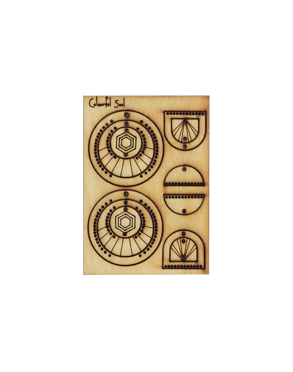SBP2 Colorful Soul geometric wooden shapes