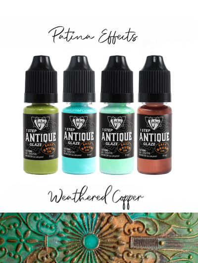 1-Step Antique Glaze Patina Effects - Weathered Copper,...