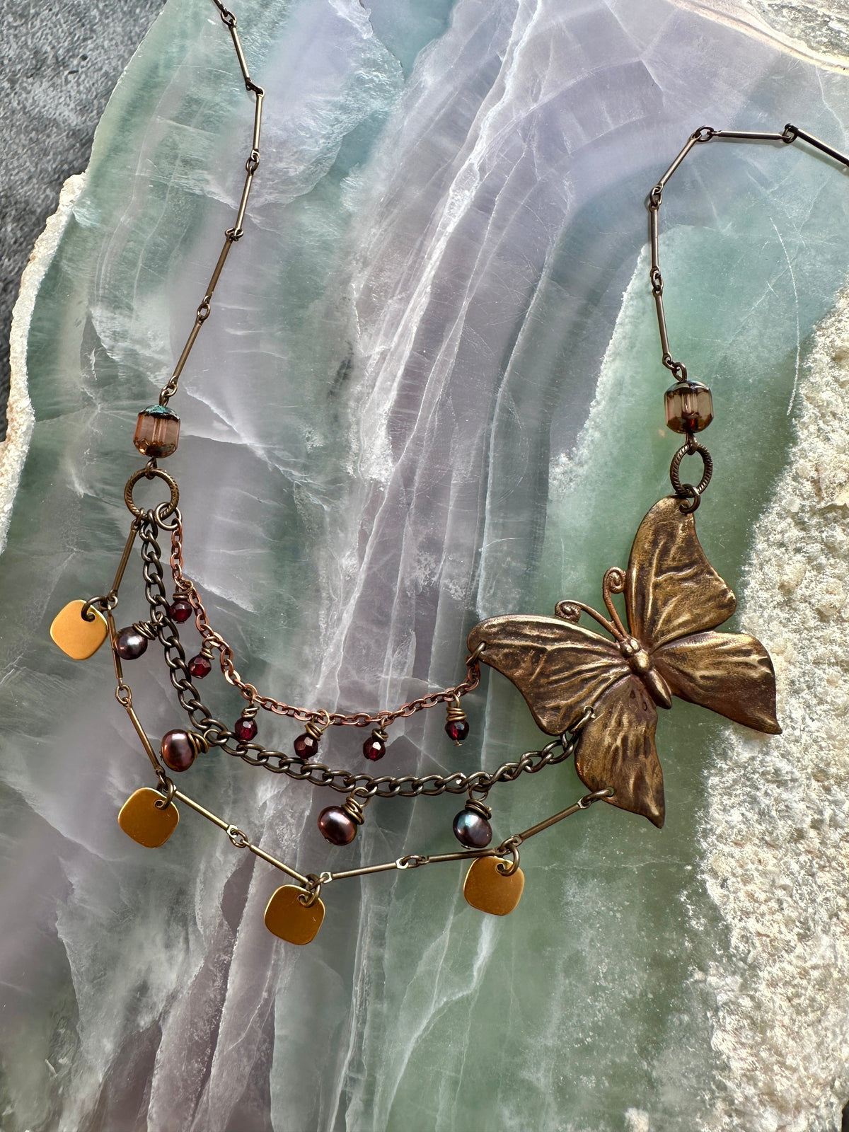 Butterfly necklace with unique design, 120C5C1D-B292-40C1-85A4-E0AE78DC2AC4