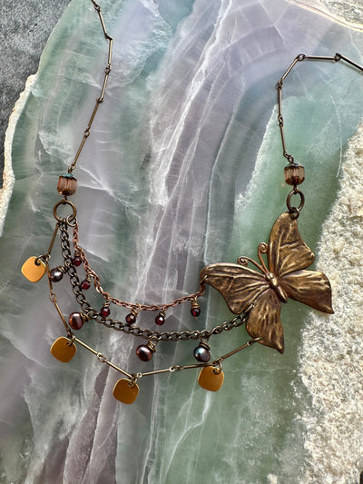 Butterfly necklace with unique design, 120C5C1D-B292-40C1-85A4-E0AE78DC2AC4