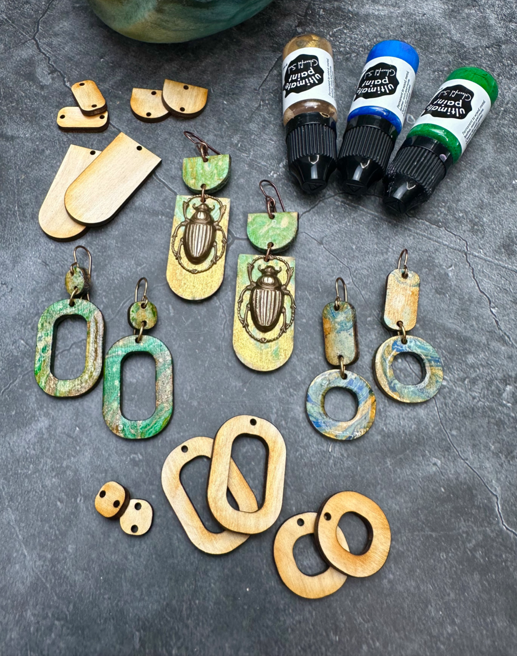 Rounded Blank Shapes, Jewelry Pop Outs (1 panel, 12pcs/ea)