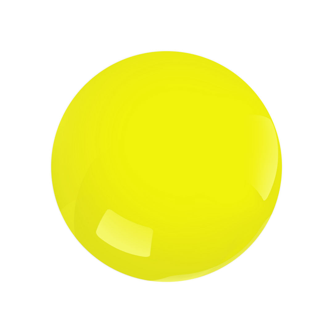 Yellow neon sphere
