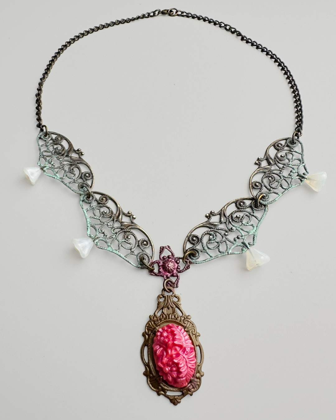 Filigree Cameo Necklace Complete Kit