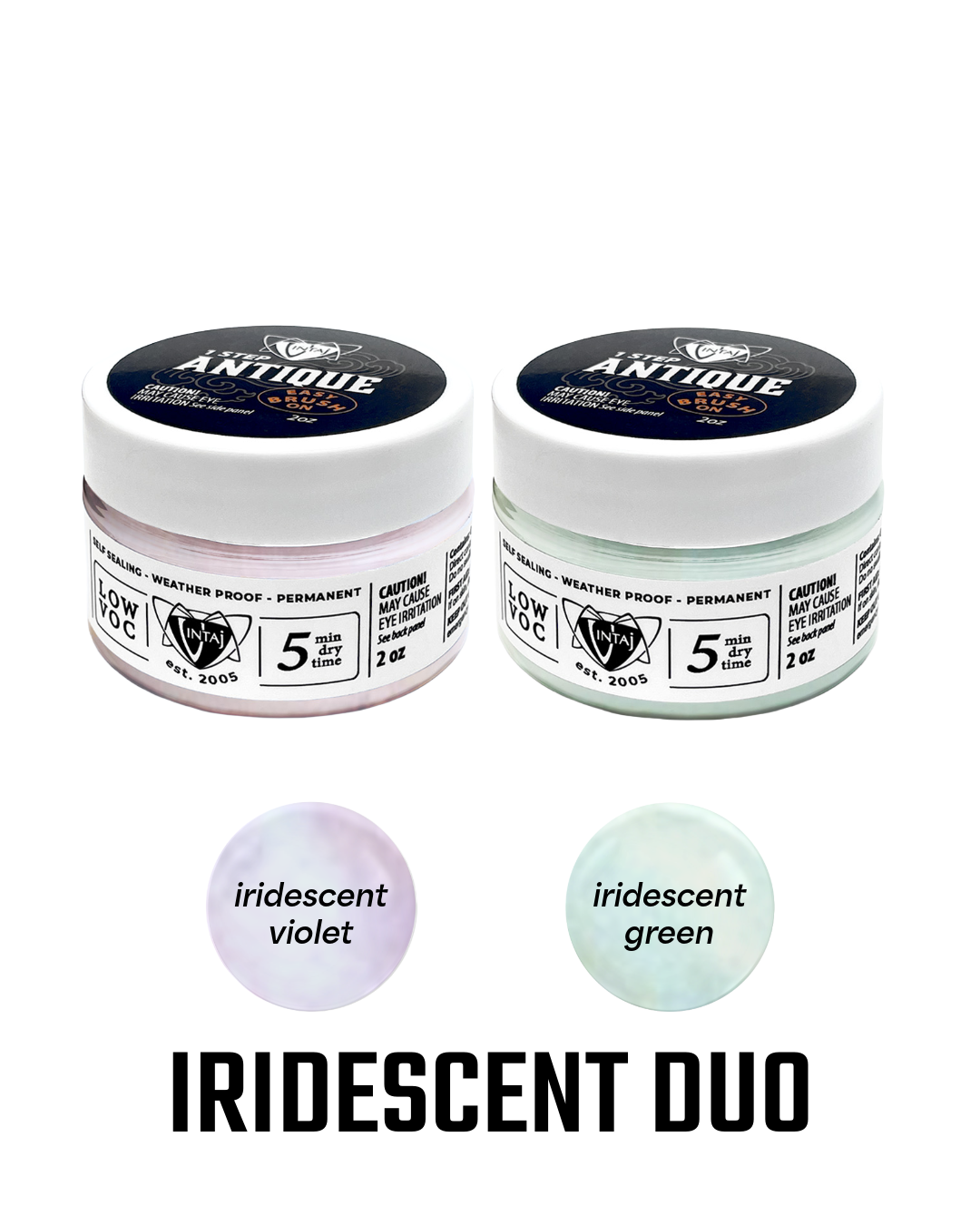 Iridescent Duo, 1 Step Antique, 2 oz (2pcs)