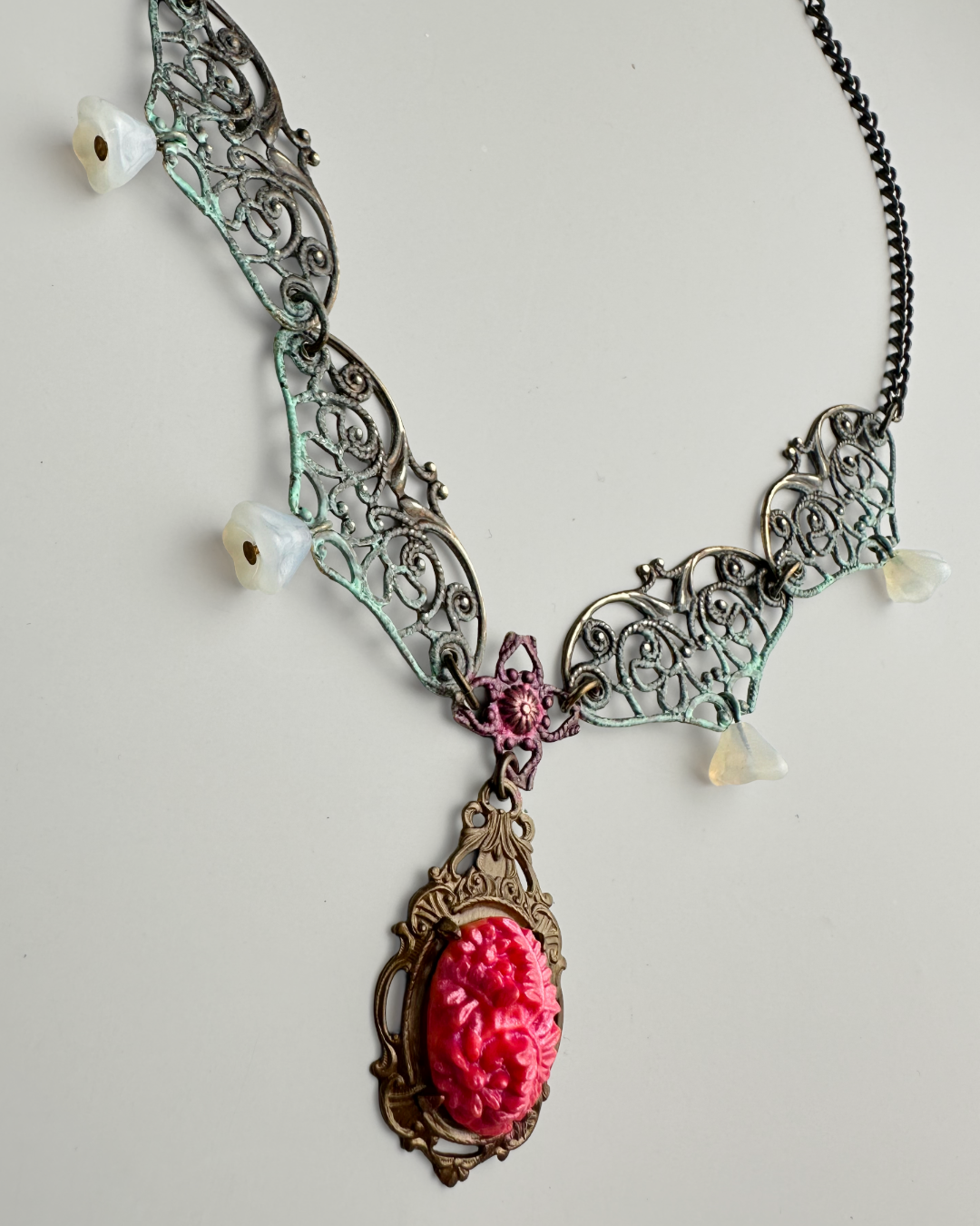 Filigree Cameo Necklace Complete Kit