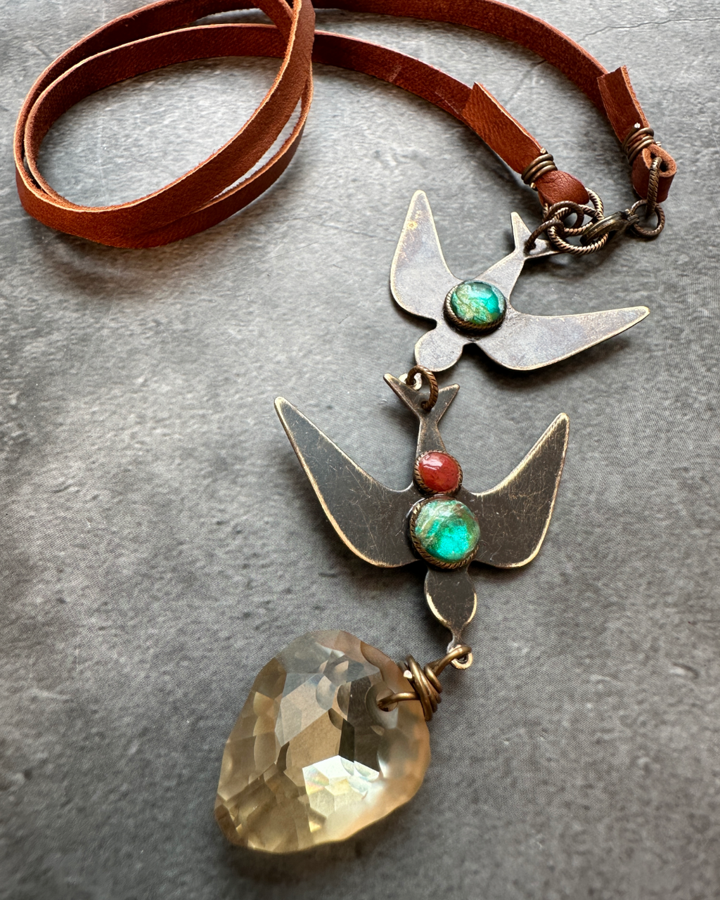 Gemstone Effects Class Kit - Diving Birds Necklace