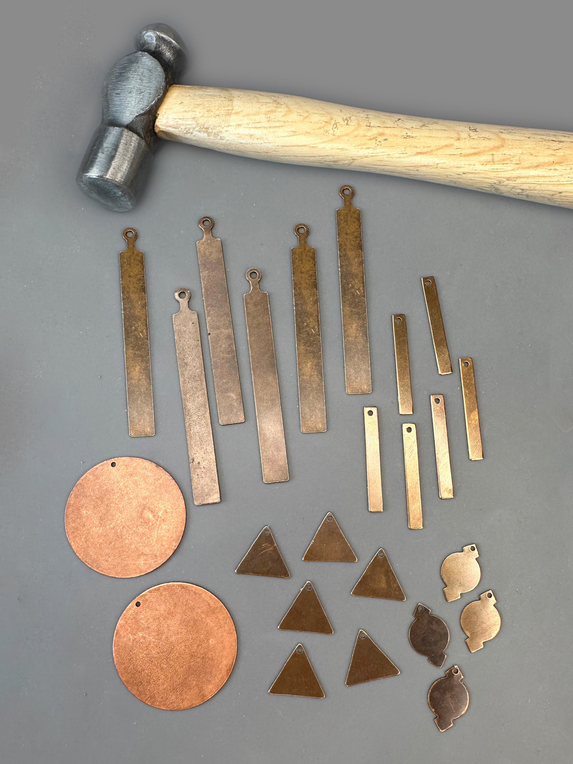 Hammered Metal Earrings Bundle Kit