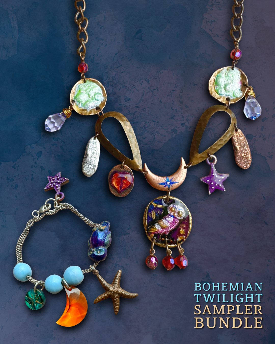 Bohemian Twilight Necklace & Bracelet Sampler Bundle!