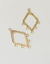 Ornate 6 Loop Chandelier Drop, 32x20mm (2pcs)