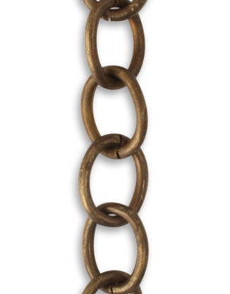 Rounded Oval Chain, 8.7x11.3mm, (1ft)