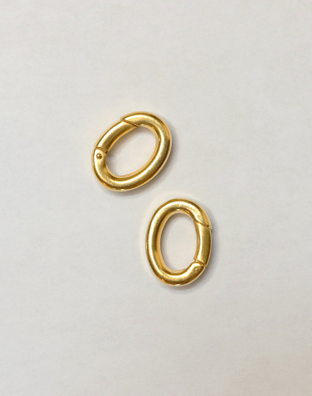 CL010-340 Gold Oval Clasps
