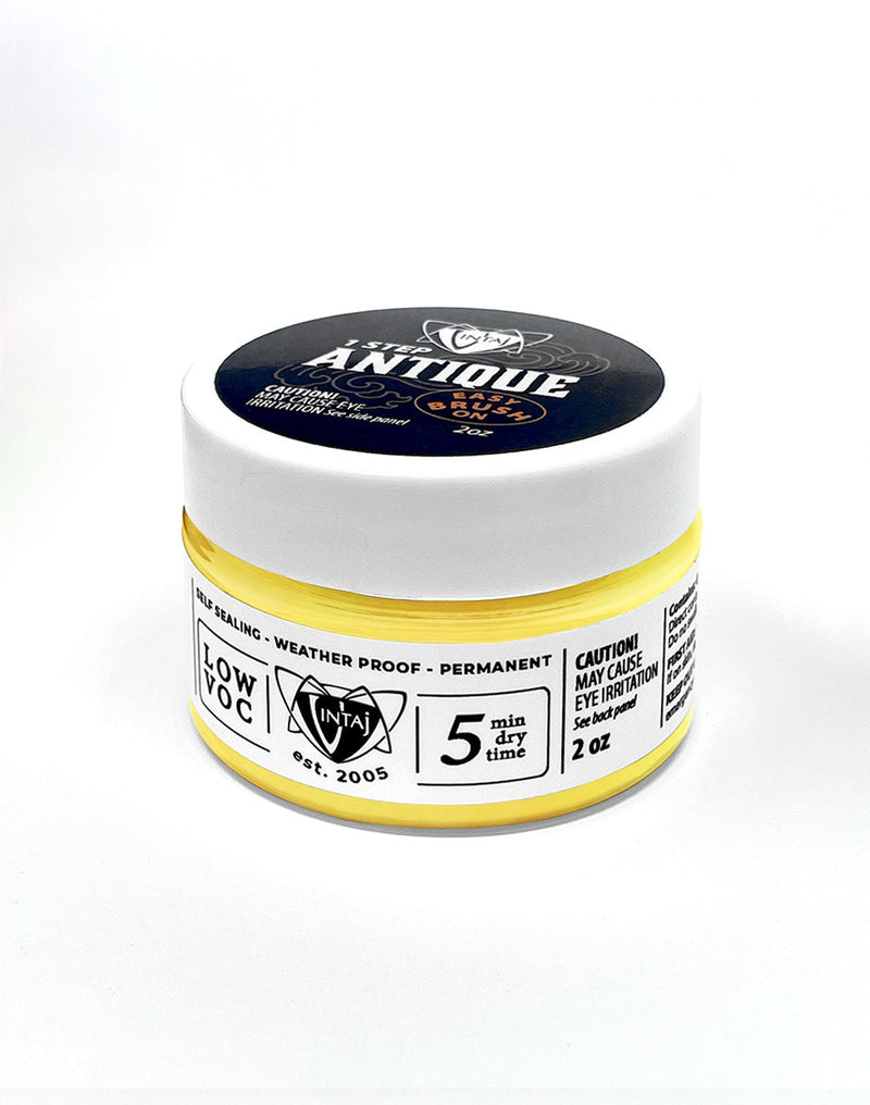 Antique wax sealant jar - CSUA047-2