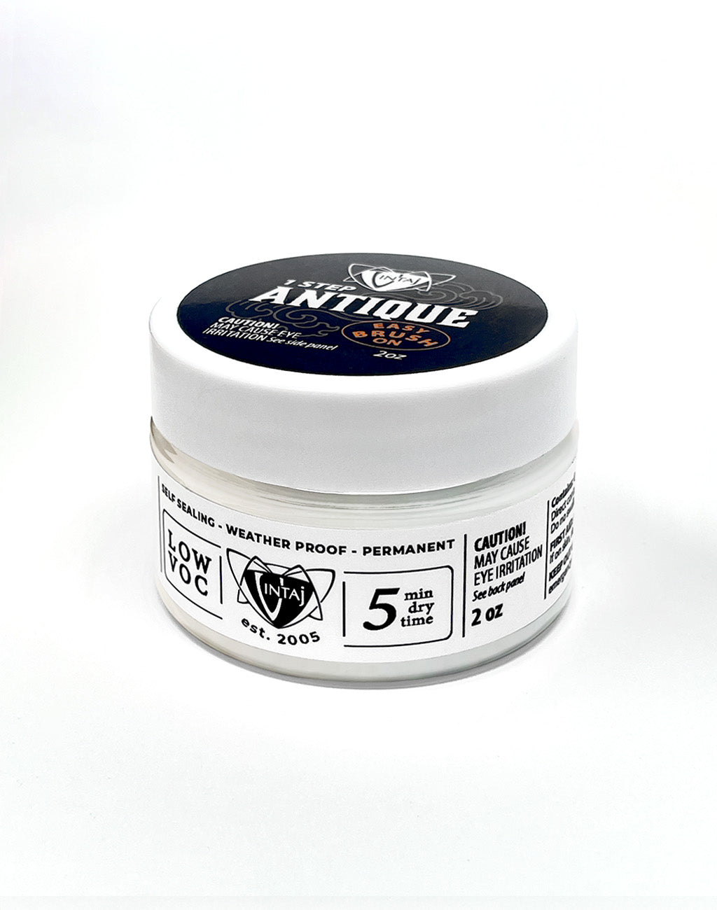1 Step Antique, Metallic White, 2 oz