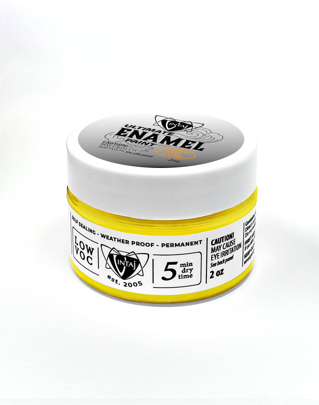 Ultimate Enamel Paint, Neon Yellow, 2oz