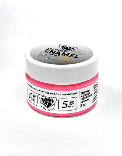 Ultimate Enamel Paint, Neon Pink, 2oz
