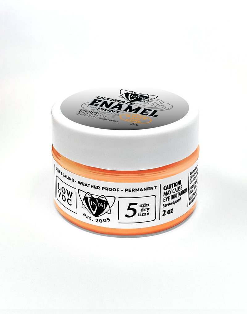 Ultimate Enamel Paint, Neon Orange, 2oz