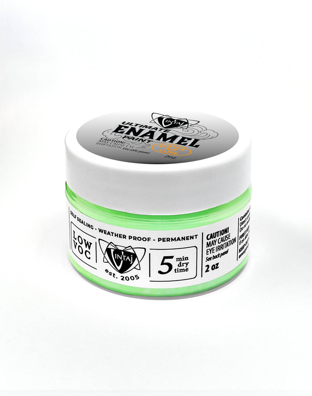 Ultimate Enamel Paint, Neon Green, 2oz