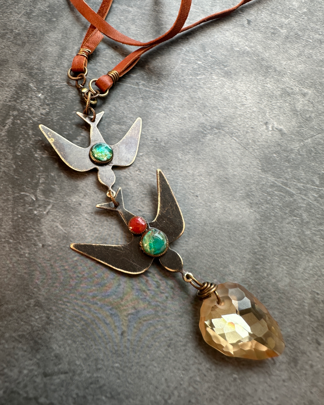 Gemstone Effects Class Kit -Dving Birds Necklace