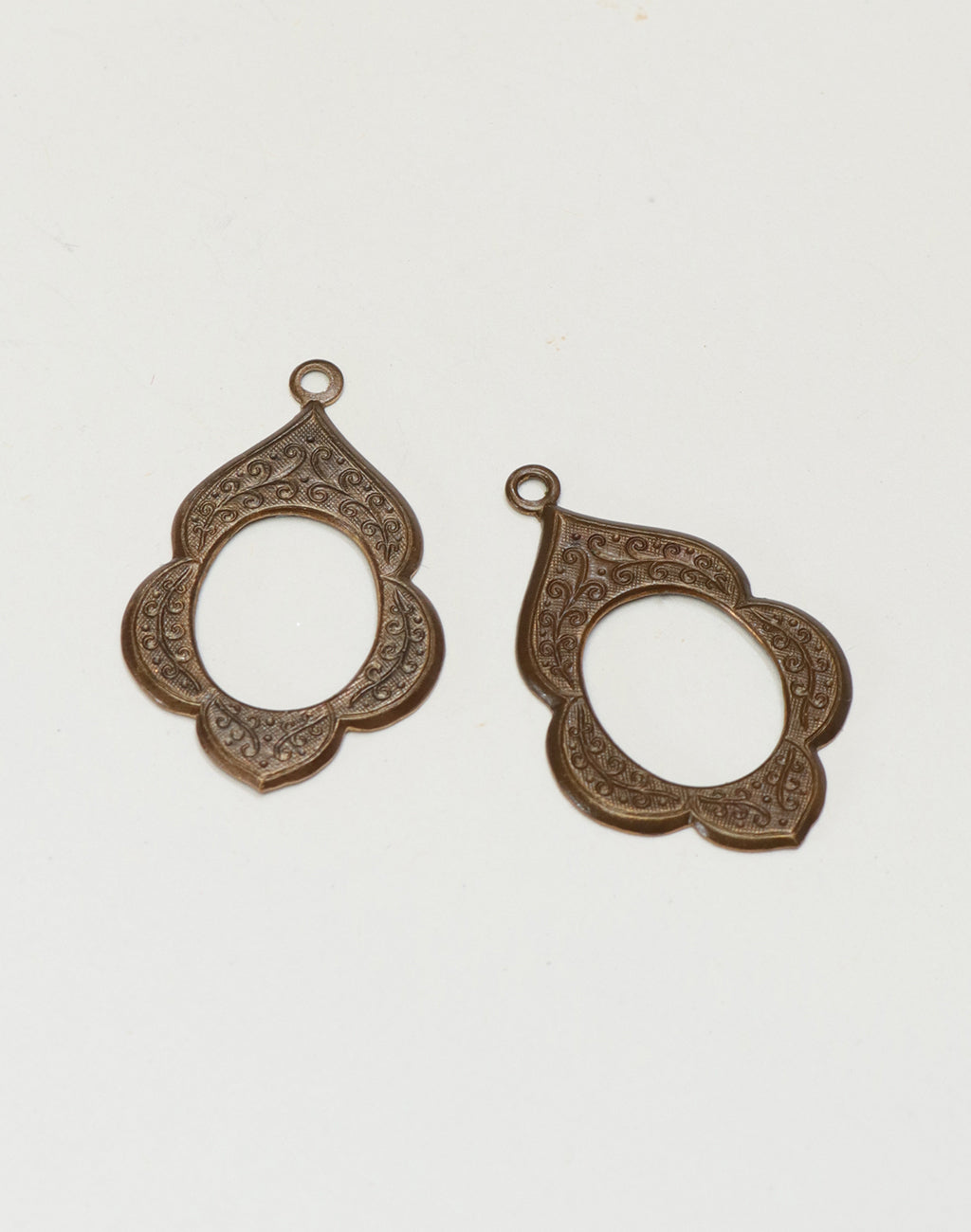 DP035 ornate bronze earring charms