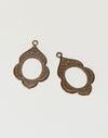 Scalloped Frame, 23x15mm (2pcs)