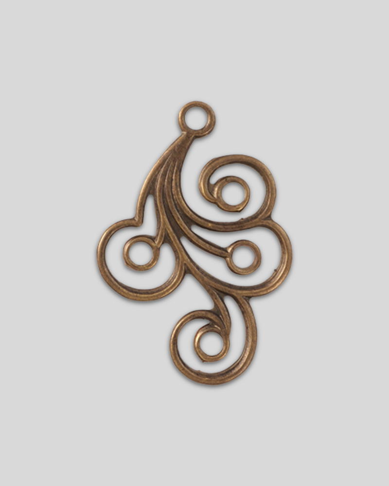 Flourish Swirl Right, 31x21mm, (1pc)