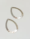 Hammered Teardrop, 34x24mm (2pcs)
