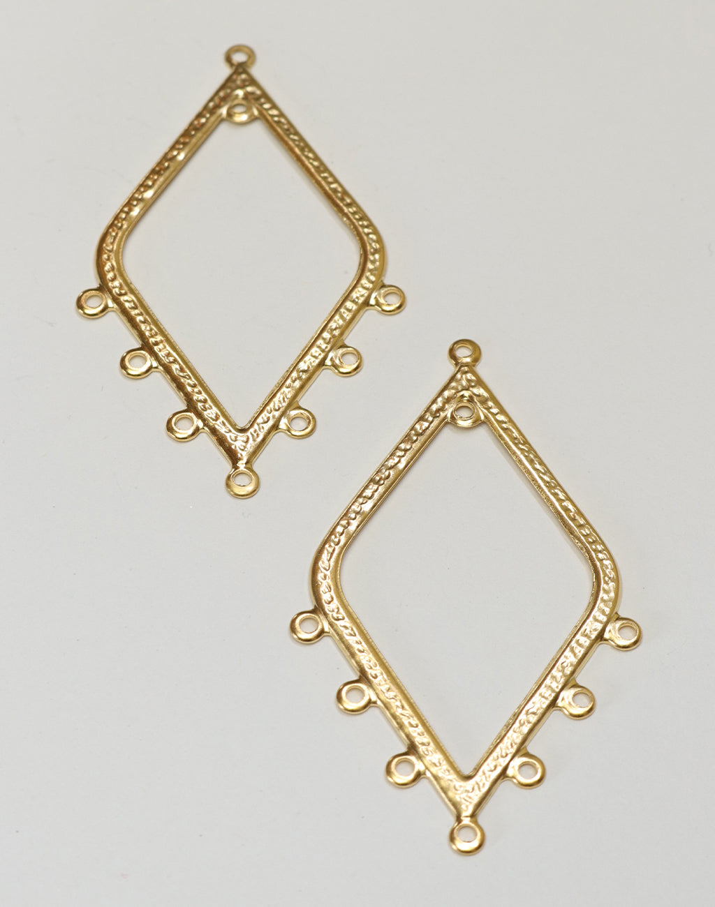 DP537-340 Gold Diamond Shape Jewelry Findings