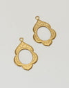 Scalloped Frame, 23x15mm (2pcs)