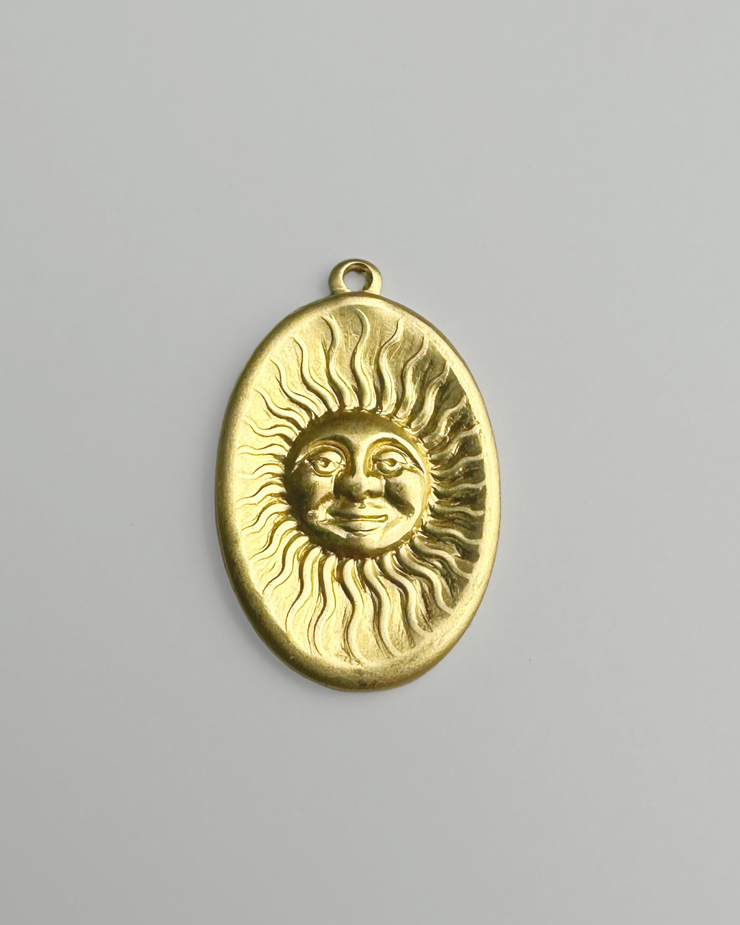 Sun Face Pendant, 22x14mm (1pcs)