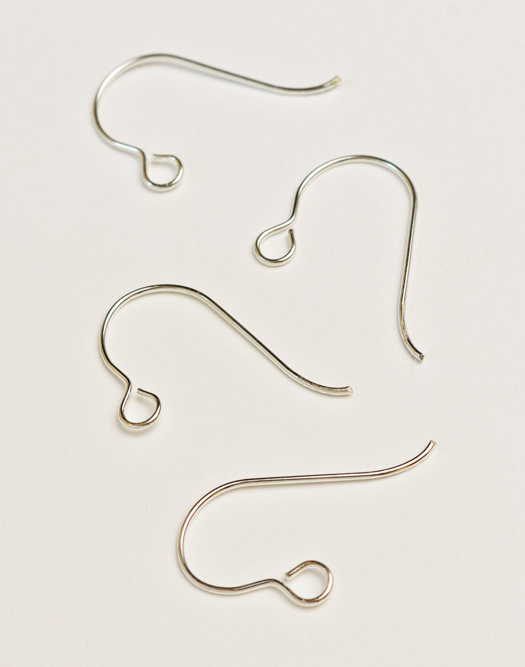 Round Loop Ear Wire, NEW Larger Loop 27x15mm, (4pcs)