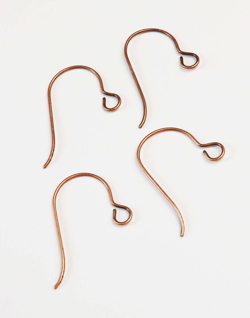 Round Loop Ear Wire, NEW Larger Loop 27x15mm, (4pcs)