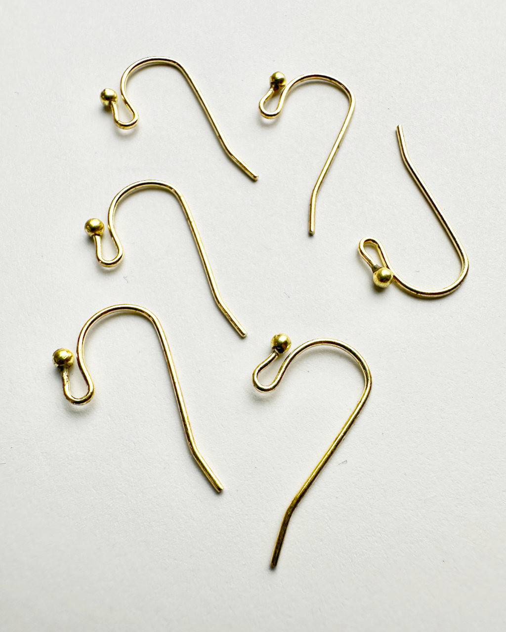 Ball Ear Wire, 20x11mm (6pcs)