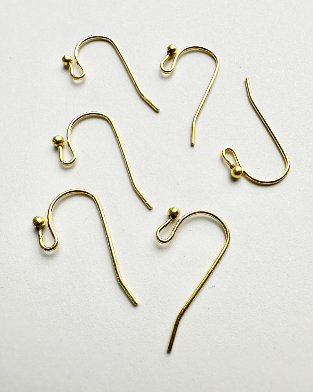 Ball Ear Wire, 20x11mm (6pcs)