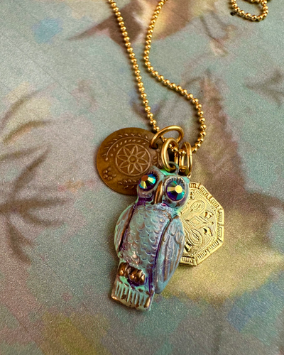 Perched Owl, 24x11mm (1pc)